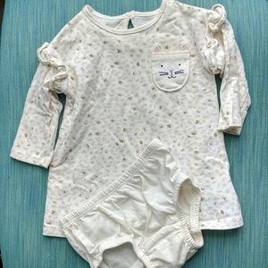 Baby tunic with diaper cover
